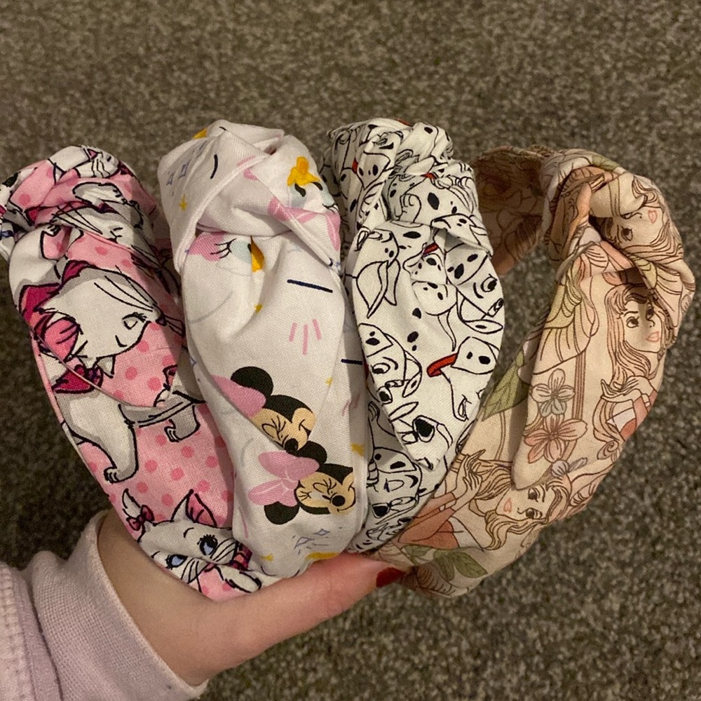 Handmade headbands Disney patterns